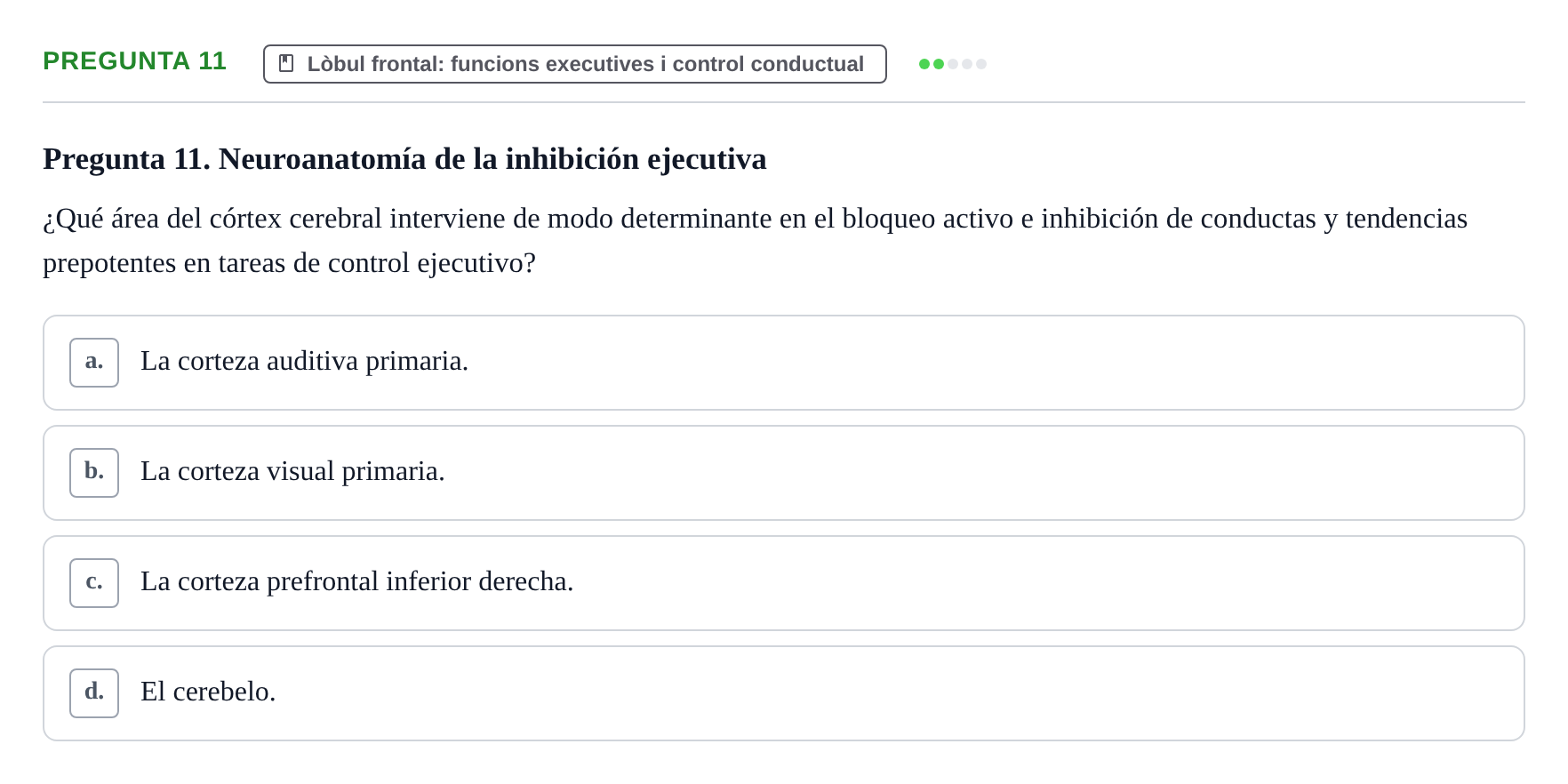 Enunciado: Pregunta 11