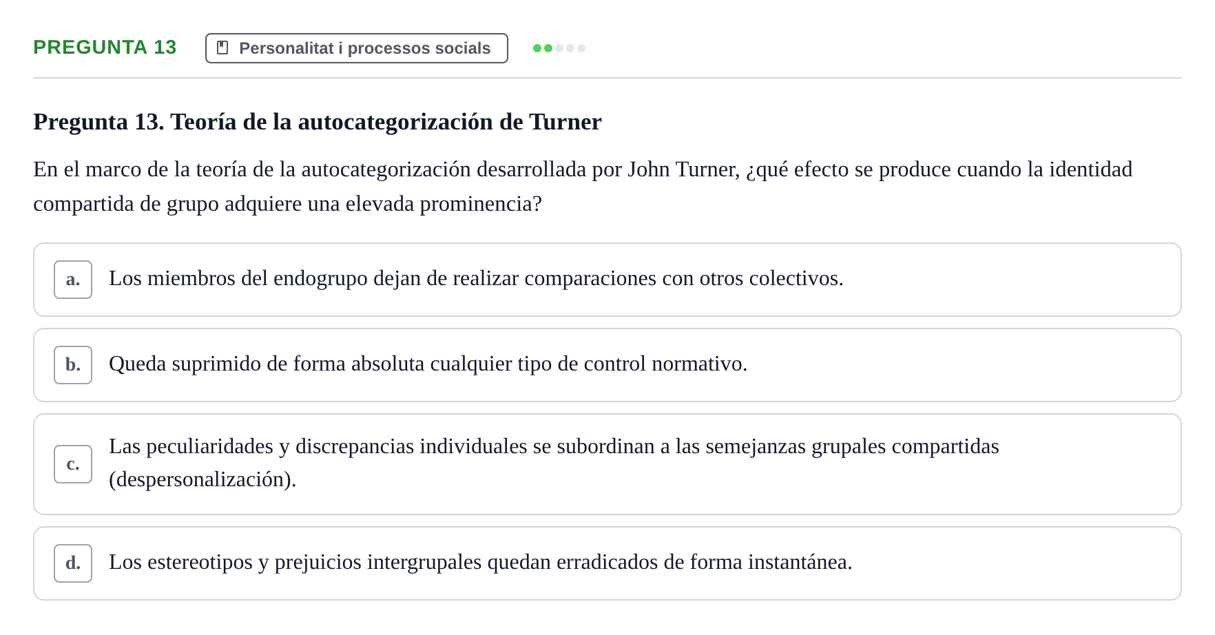Enunciado: Pregunta 13