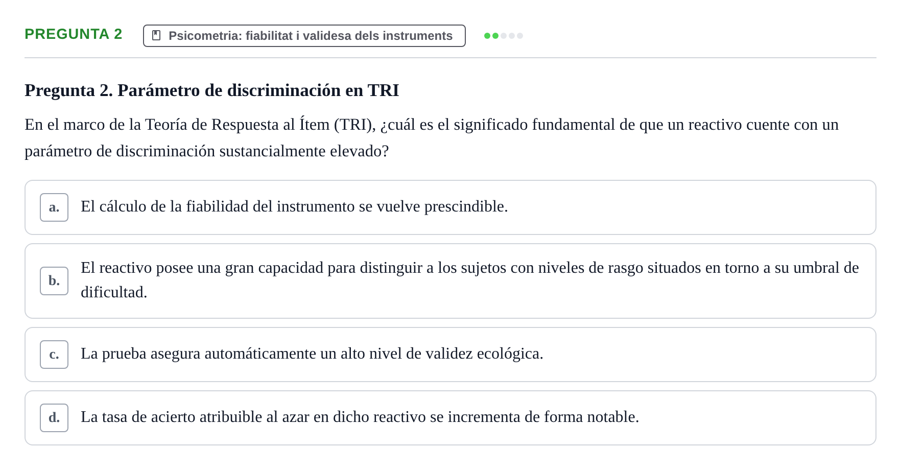 Enunciado: Pregunta 2