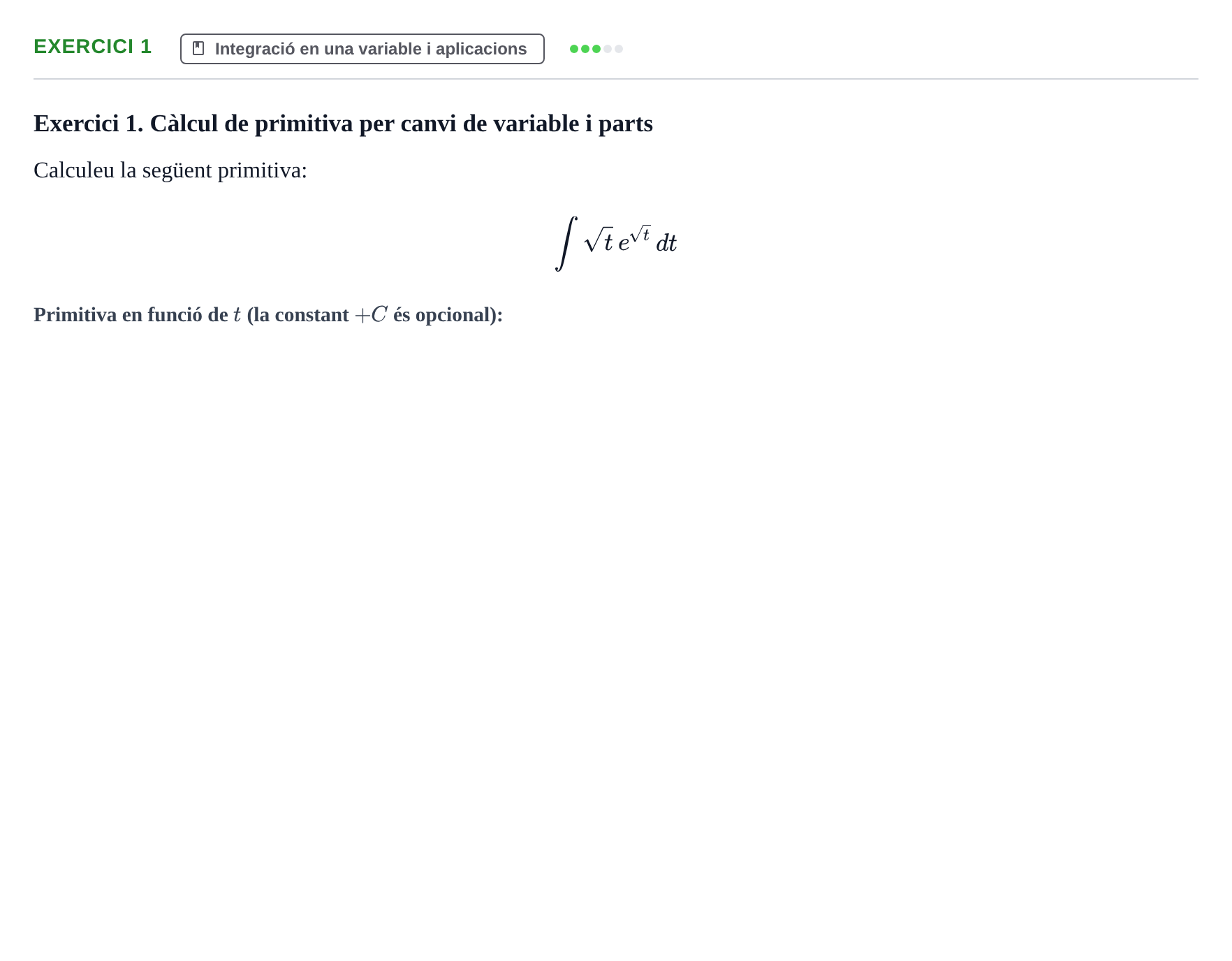 Enunciado: Exercici 1 · Matemàtiques I i II UAB 2019