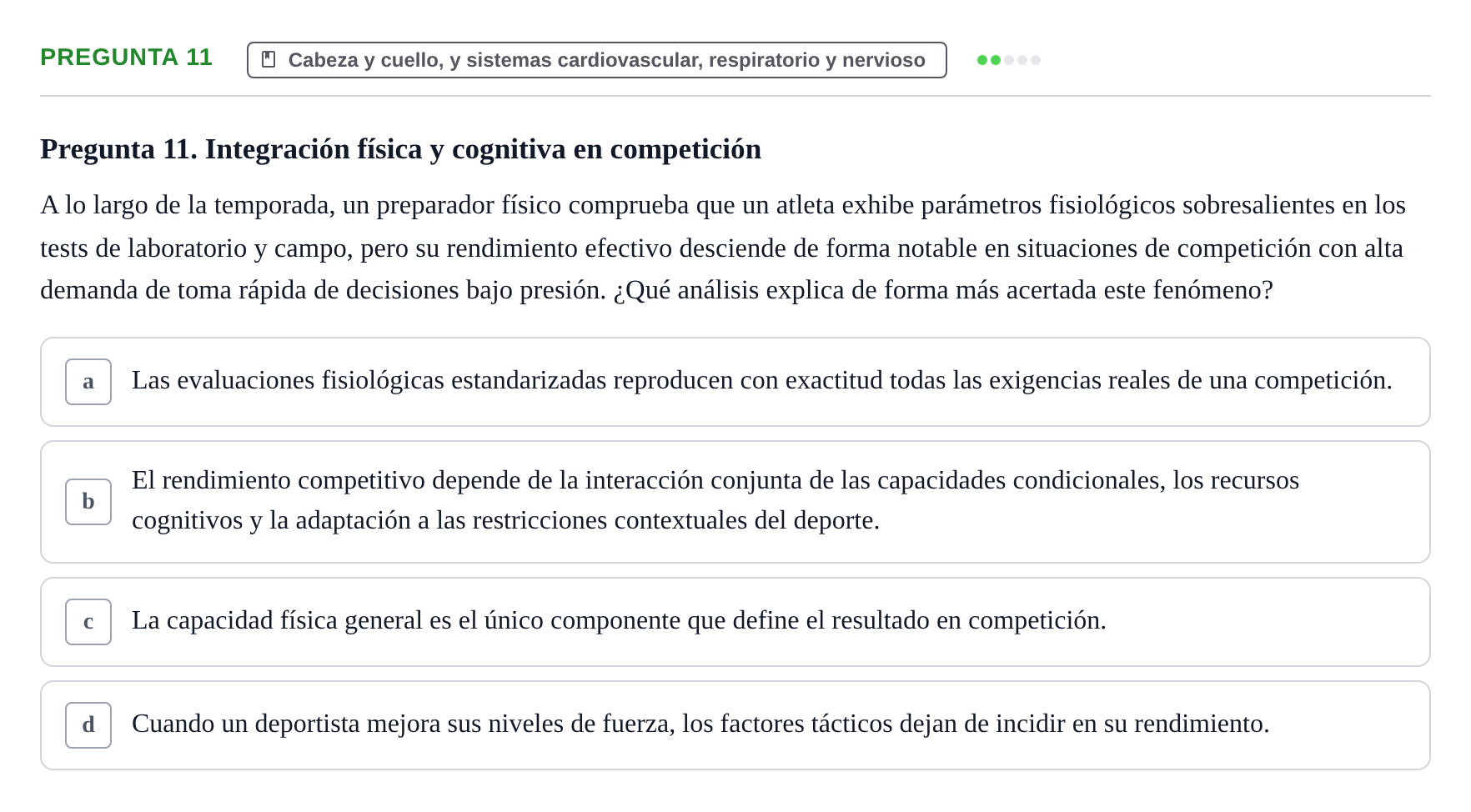 Enunciado: Pregunta 11