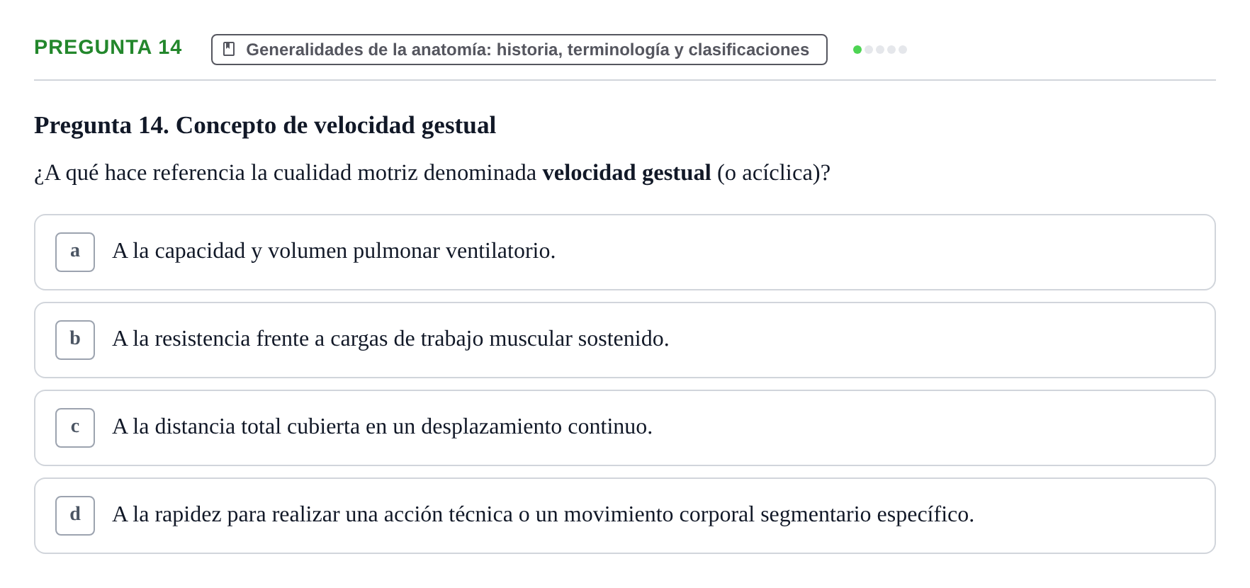 Enunciado: Pregunta 14