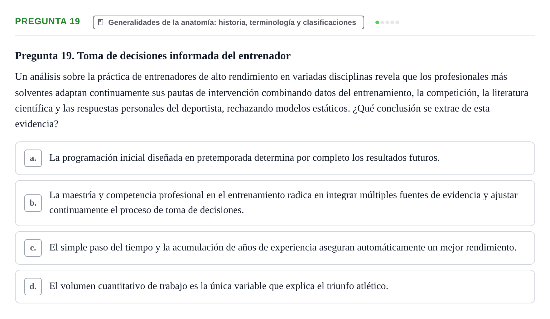 Enunciado: Pregunta 19