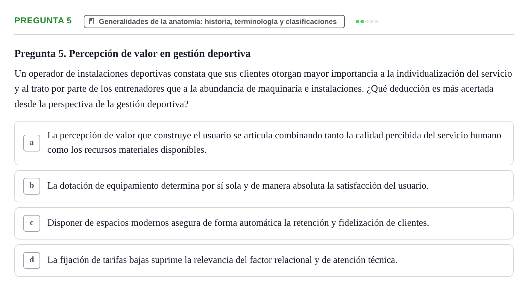 Enunciado: Pregunta 5