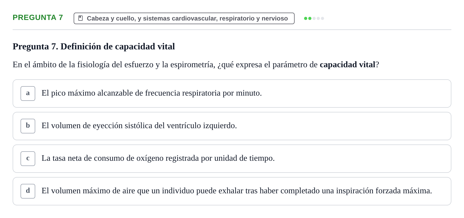 Enunciado: Pregunta 7