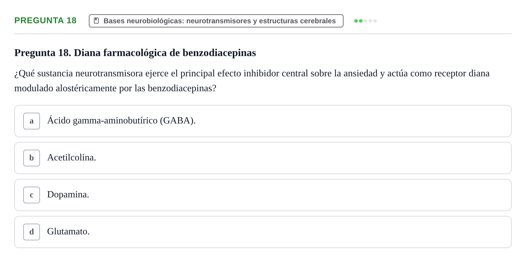 Enunciado: Pregunta 18