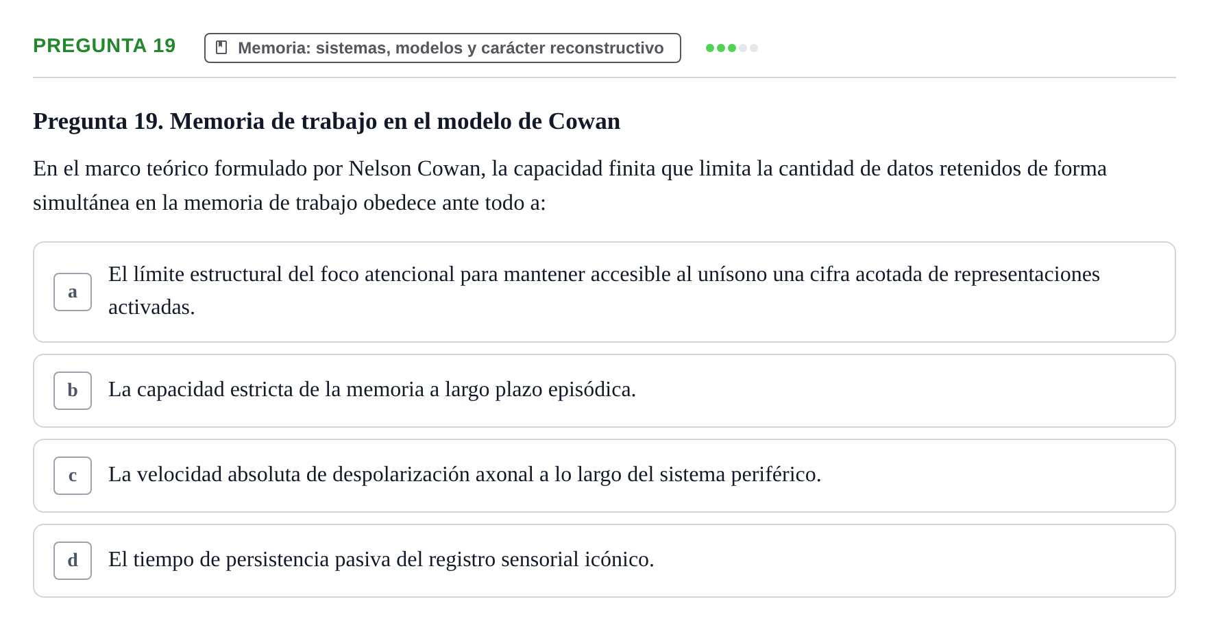 Enunciado: Pregunta 19