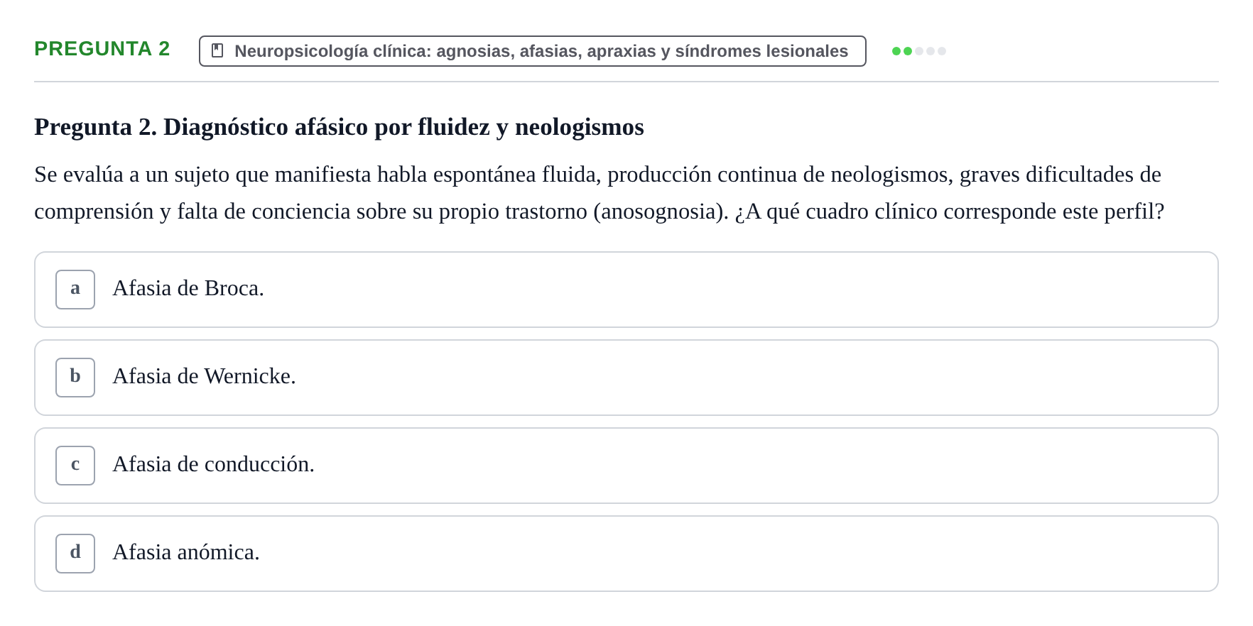Enunciado: Pregunta 2