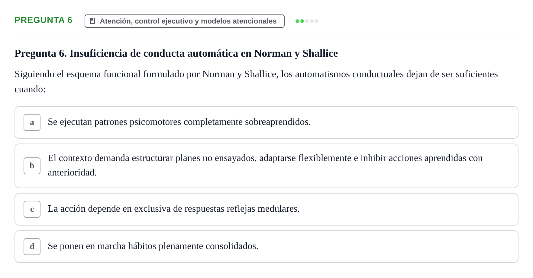 Enunciado: Pregunta 6