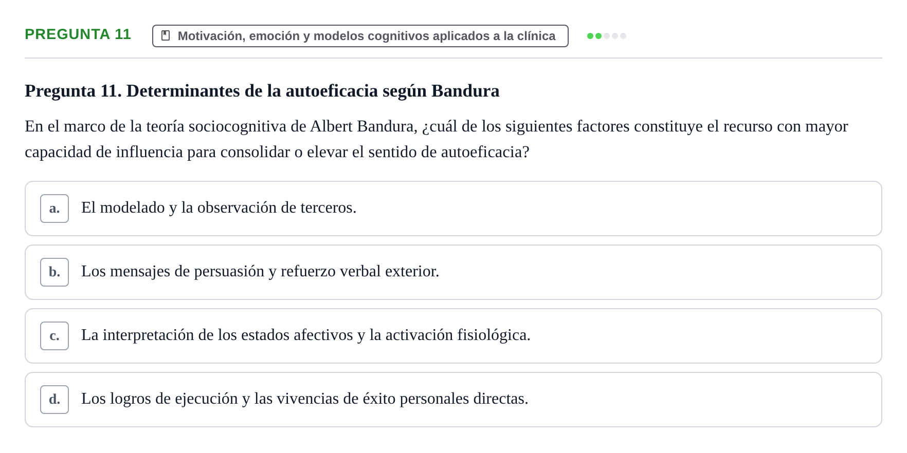 Enunciado: Pregunta 11