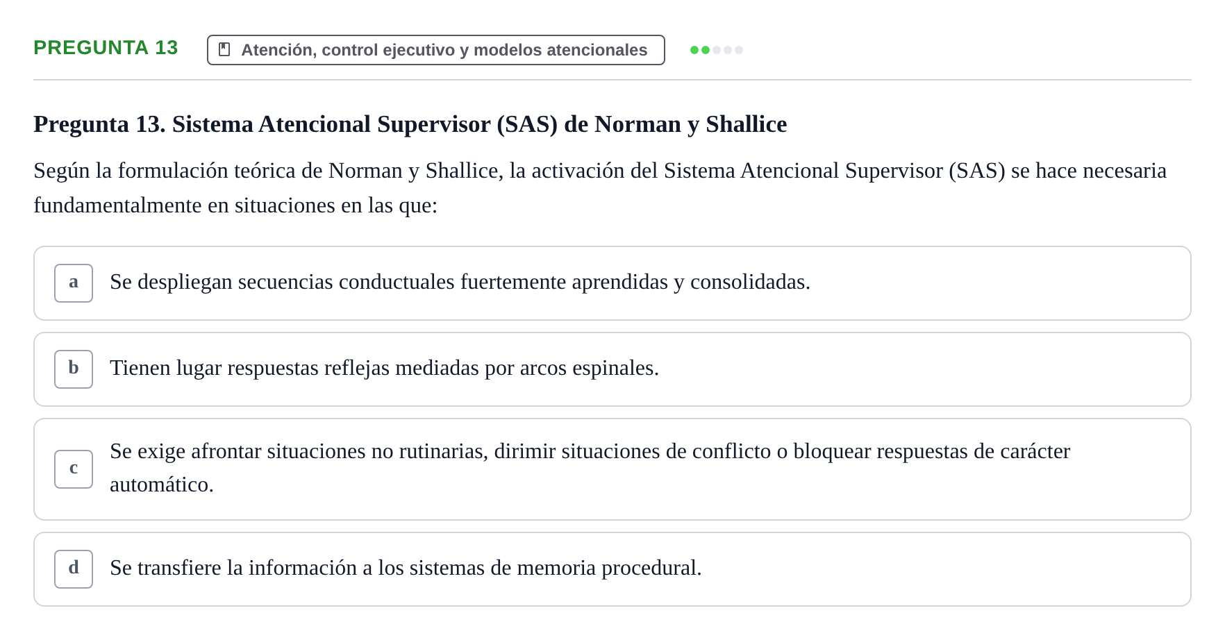 Enunciado: Pregunta 13