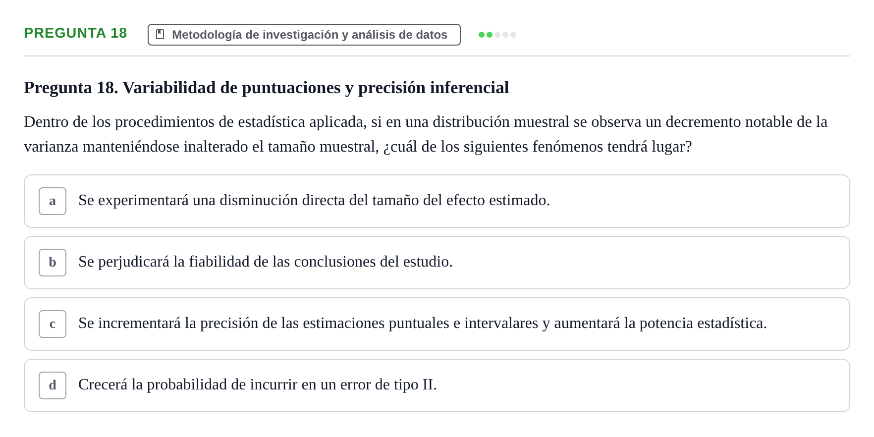 Enunciado: Pregunta 18