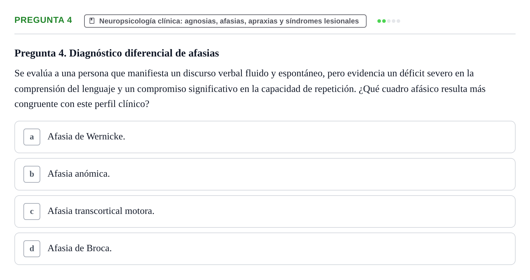 Enunciado: Pregunta 4