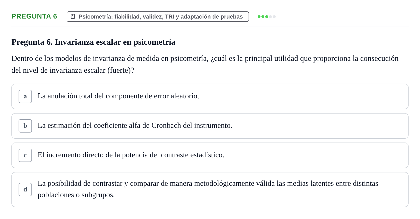 Enunciado: Pregunta 6