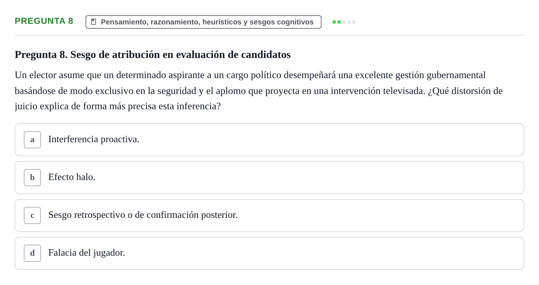 Enunciado: Pregunta 8