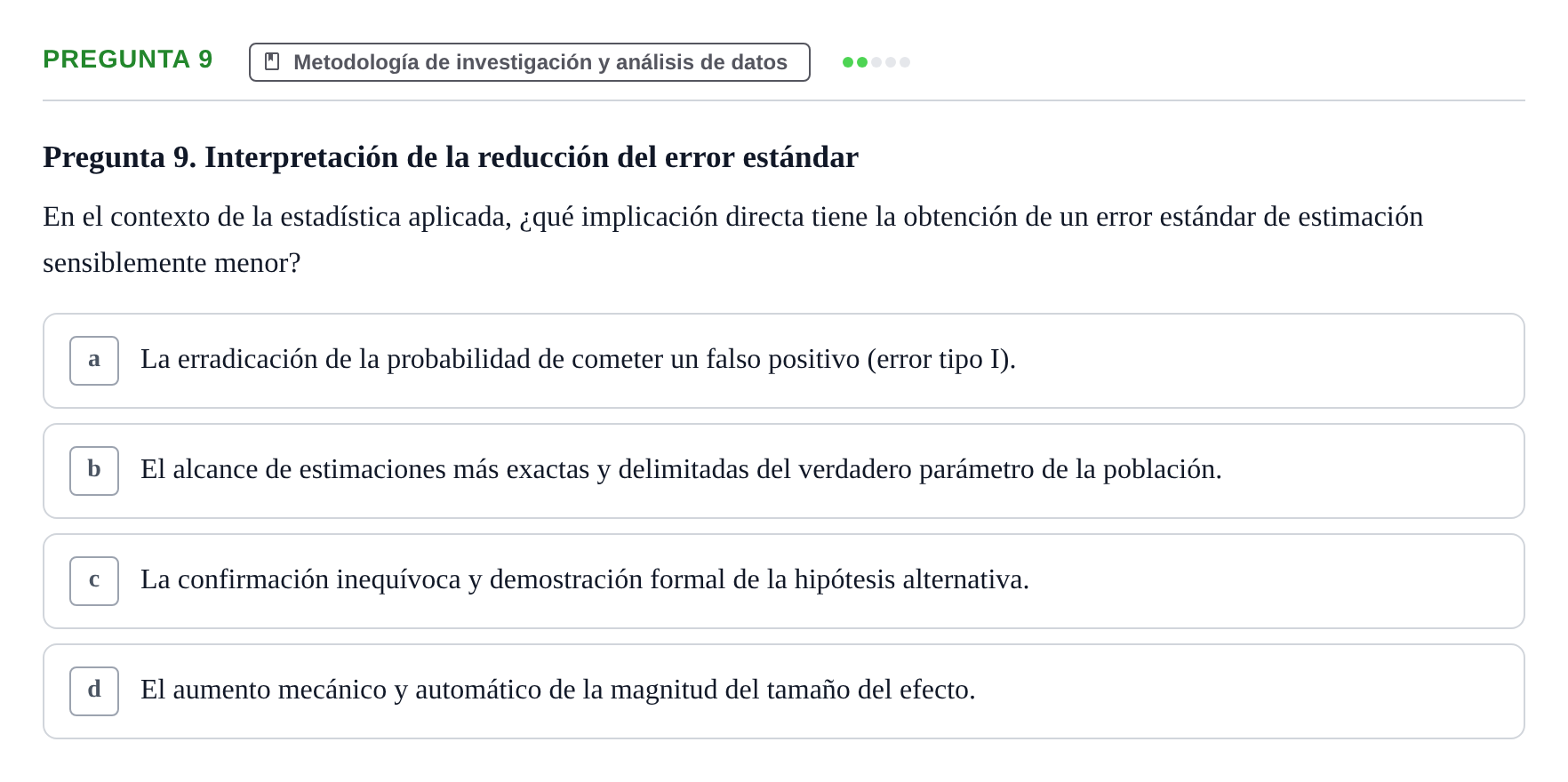 Enunciado: Pregunta 9