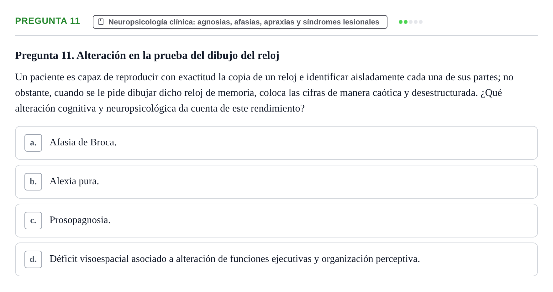 Enunciado: Pregunta 11