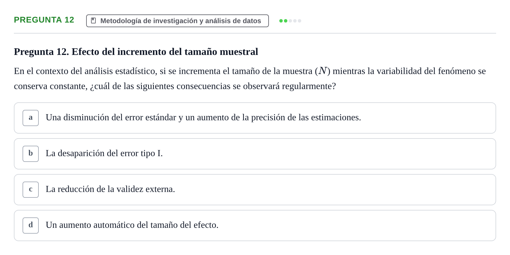 Enunciado: Pregunta 12