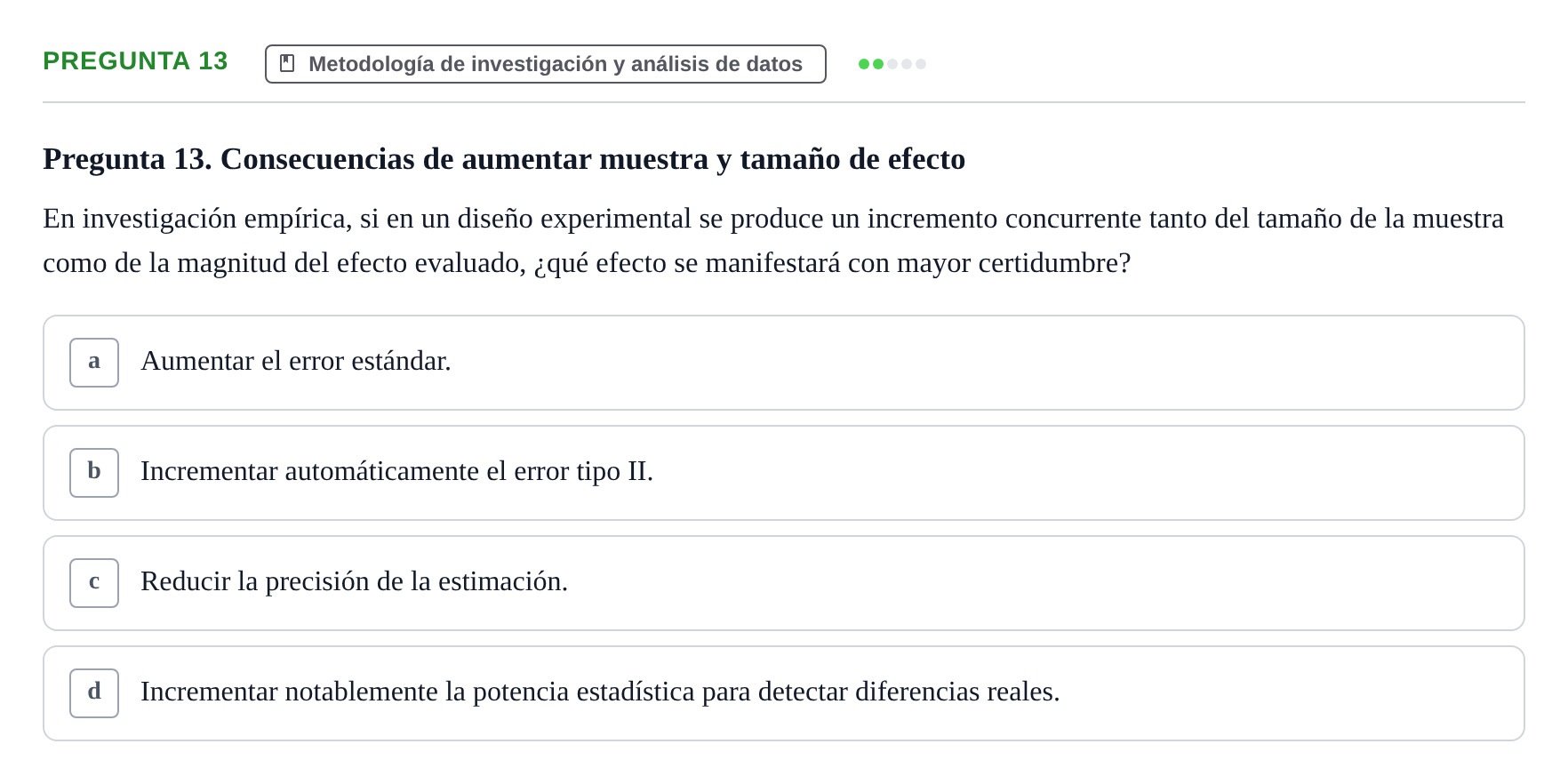 Enunciado: Pregunta 13