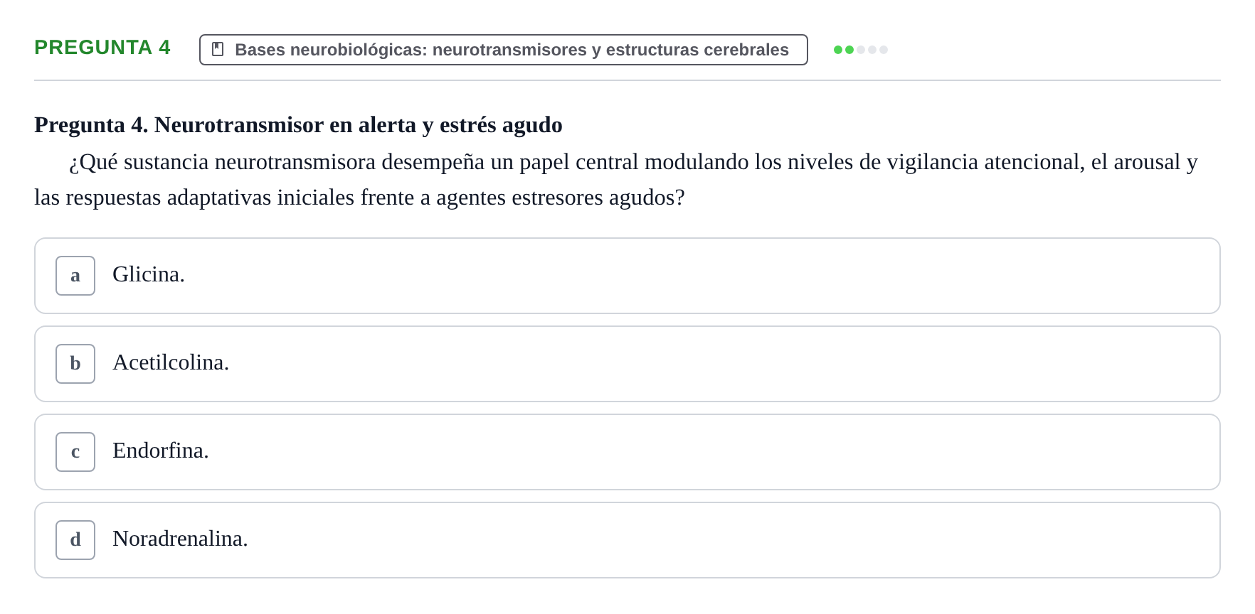 Enunciado: Pregunta 4