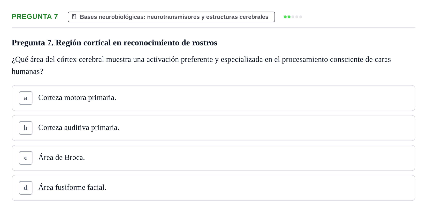 Enunciado: Pregunta 7