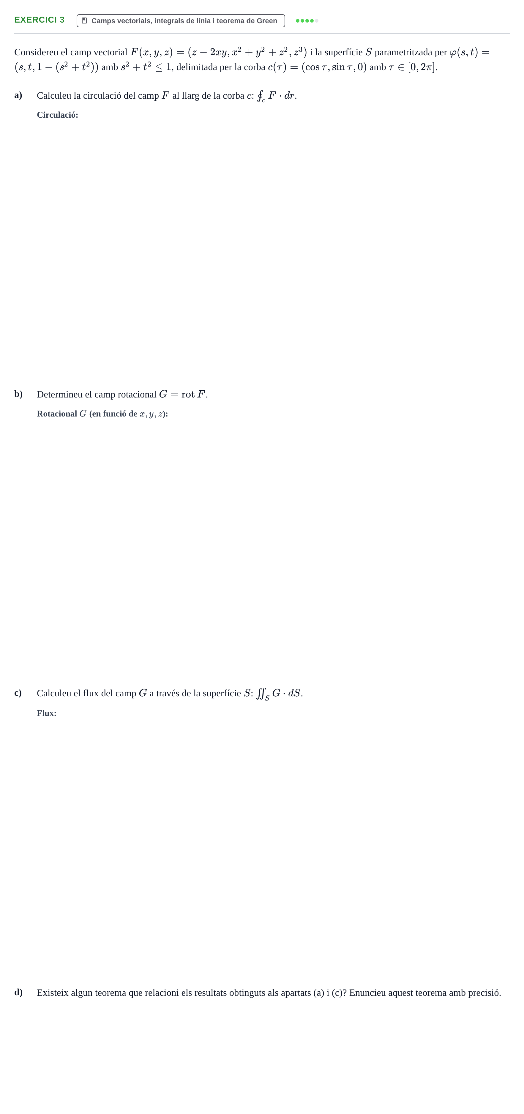 Enunciado: Exercici 3 · Matemàtiques I i II UAB Juny 2014