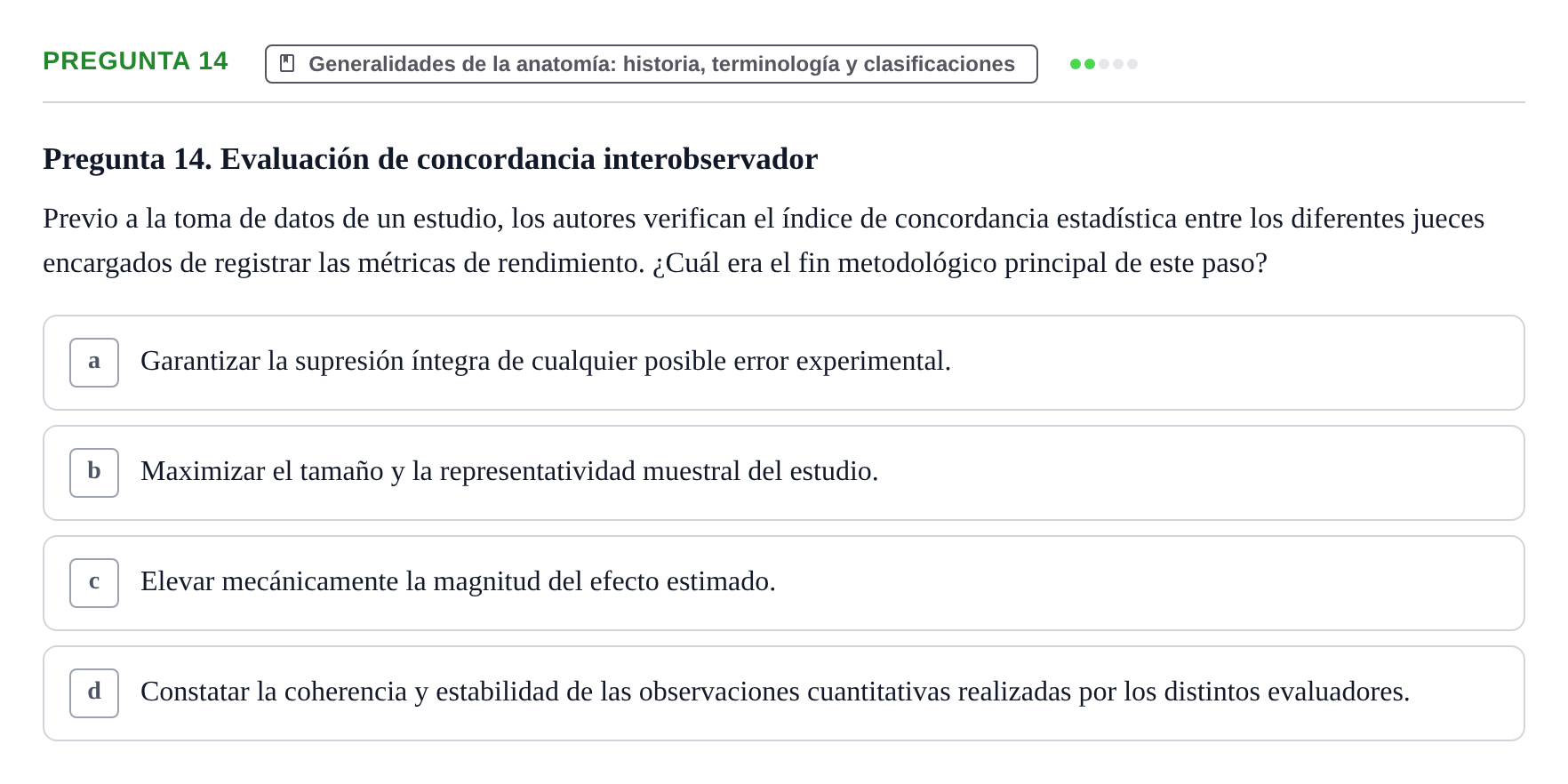 Enunciado: Pregunta 14