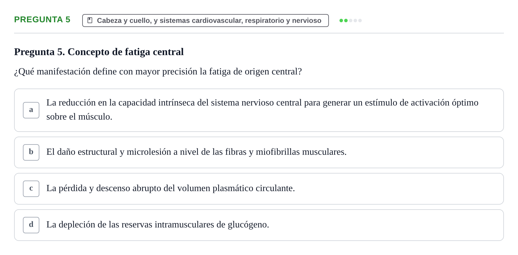 Enunciado: Pregunta 5