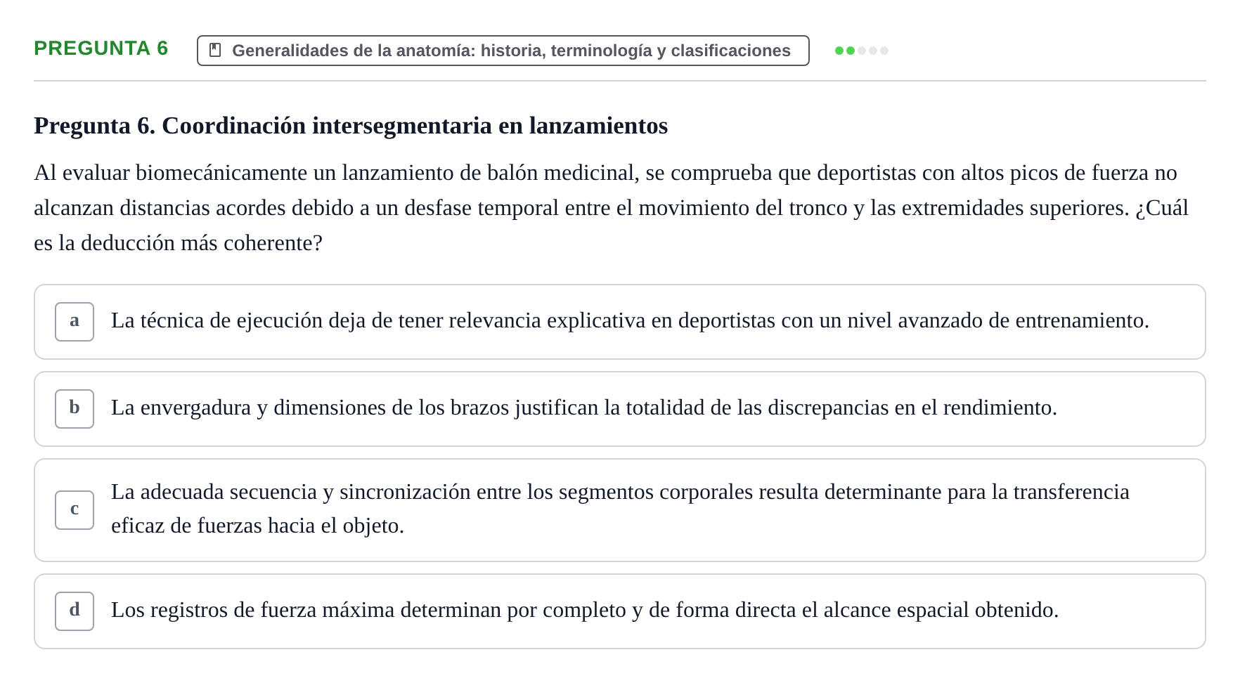 Enunciado: Pregunta 6