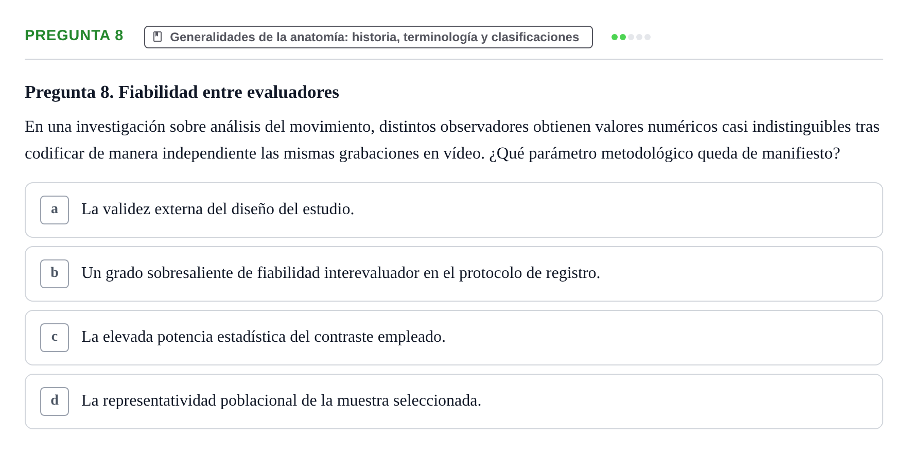 Enunciado: Pregunta 8