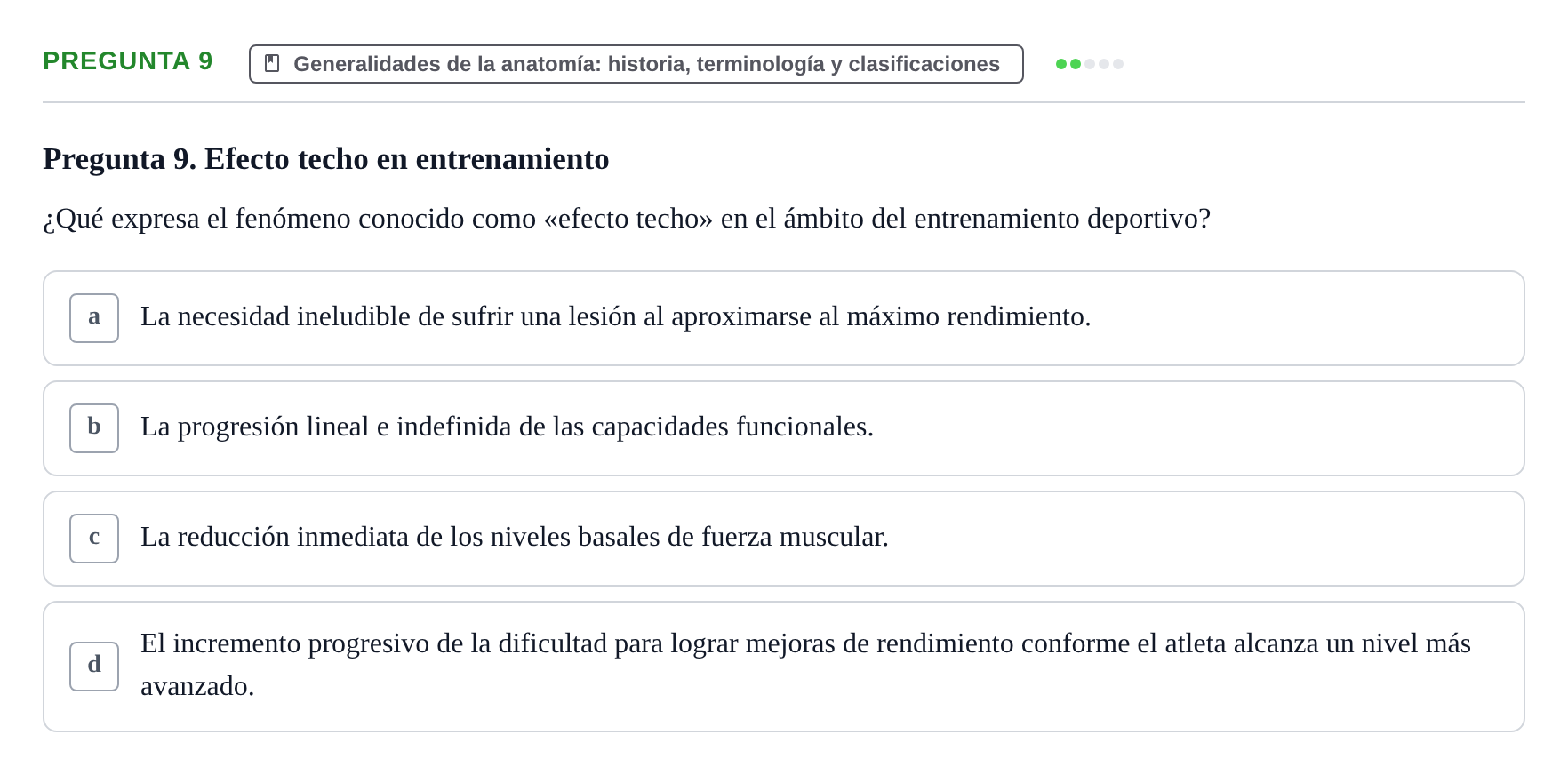 Enunciado: Pregunta 9