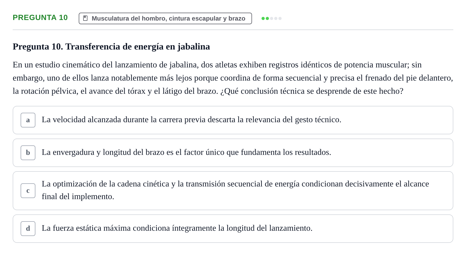 Enunciado: Pregunta 10