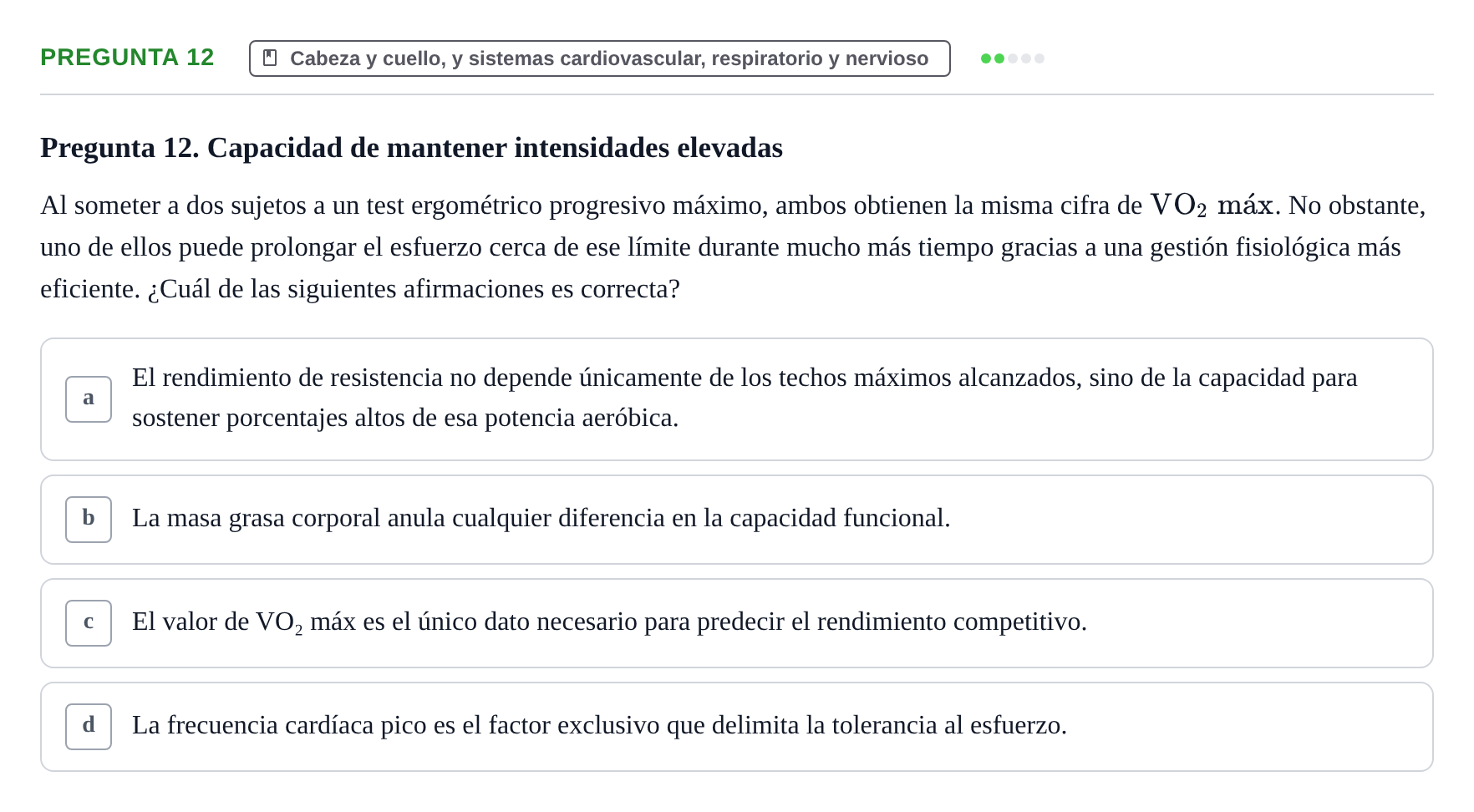 Enunciado: Pregunta 12