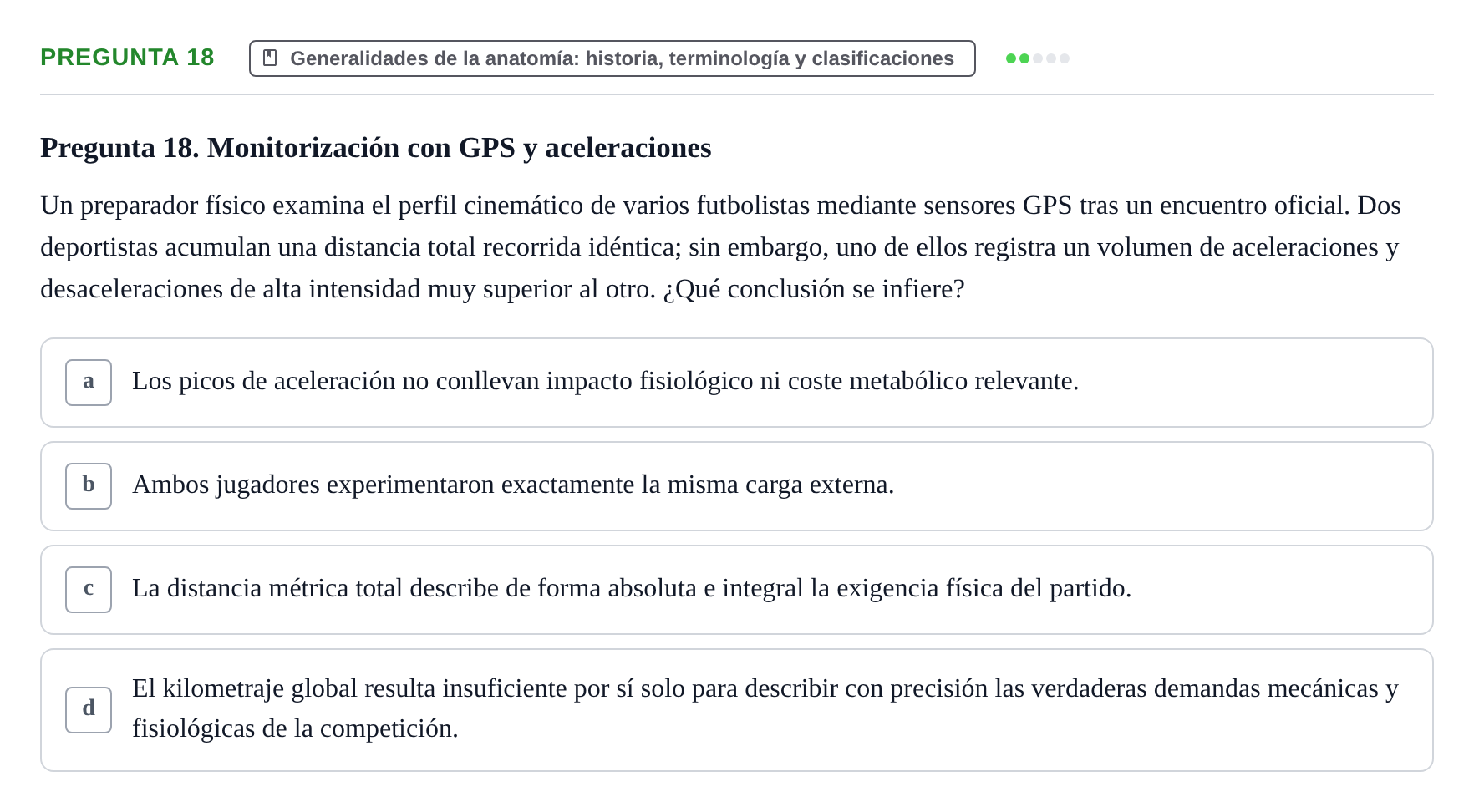 Enunciado: Pregunta 18