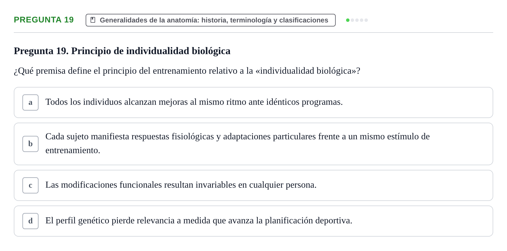 Enunciado: Pregunta 19
