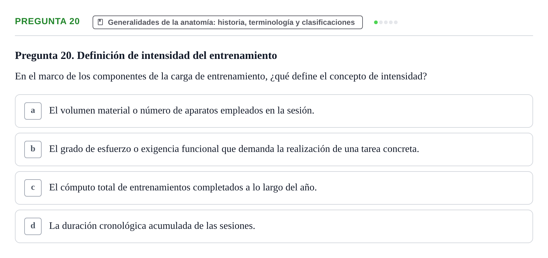Enunciado: Pregunta 20
