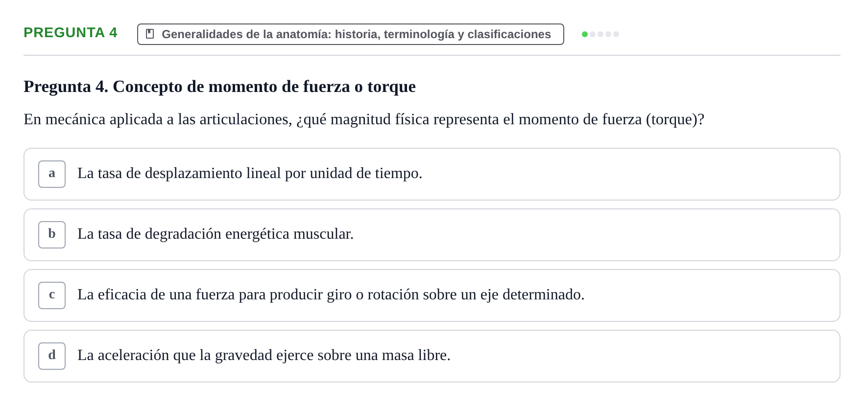 Enunciado: Pregunta 4