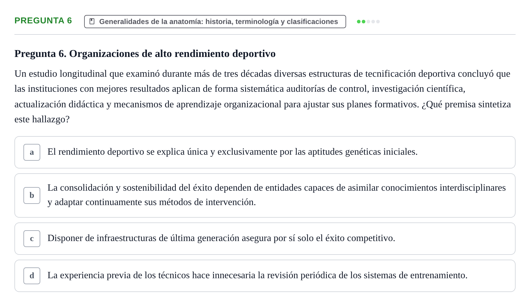 Enunciado: Pregunta 6