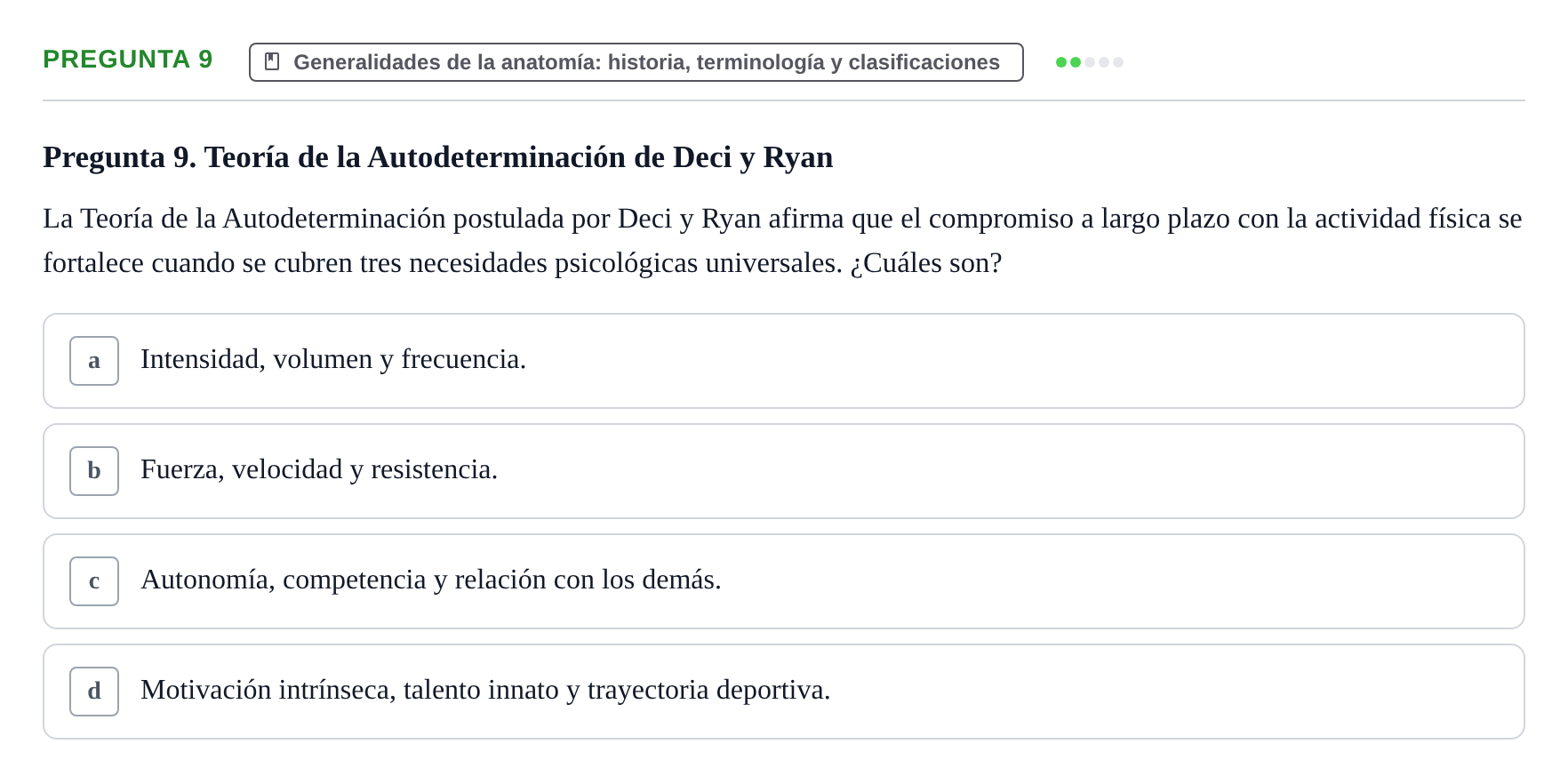 Enunciado: Pregunta 9