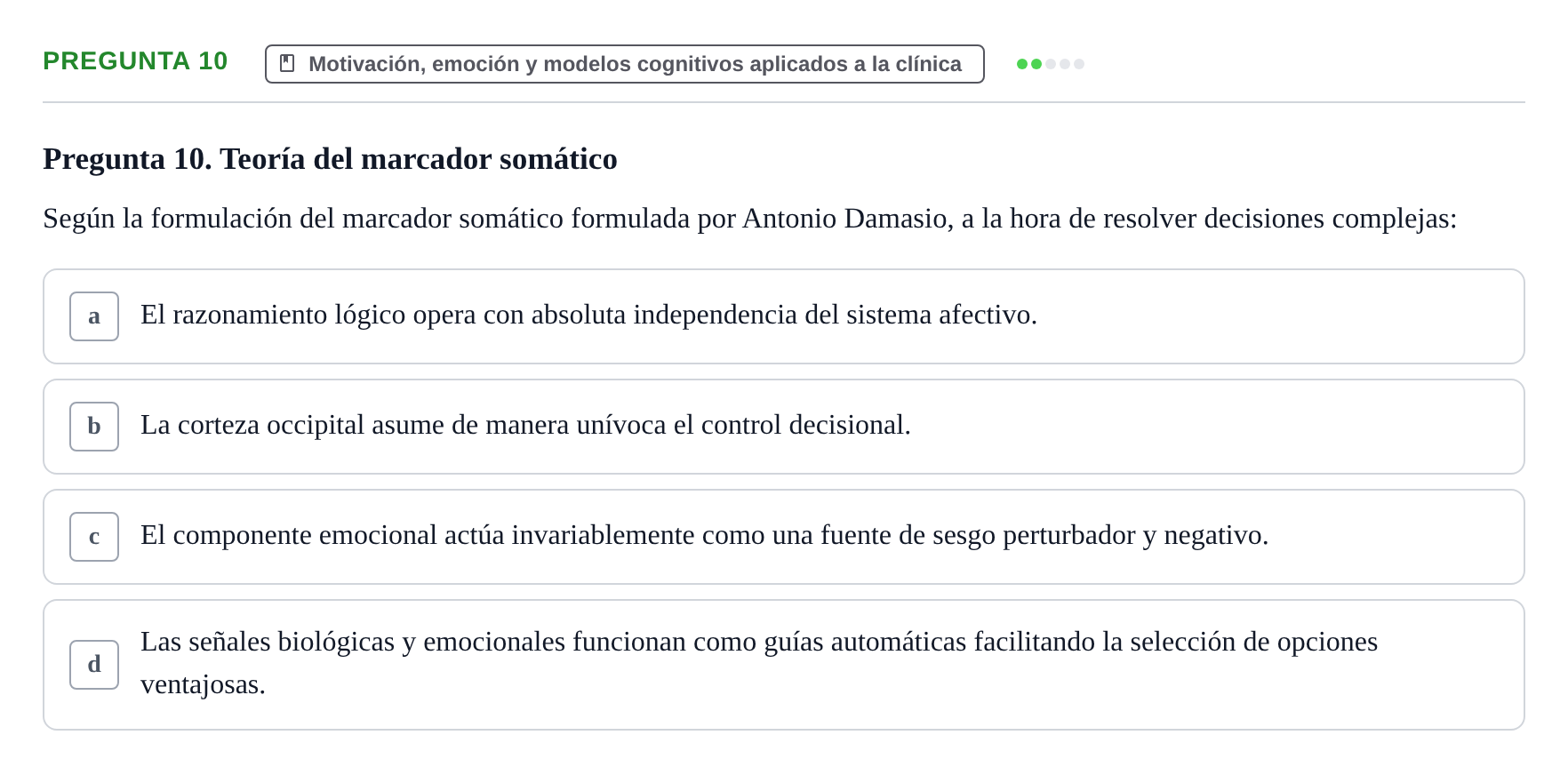 Enunciado: Pregunta 10