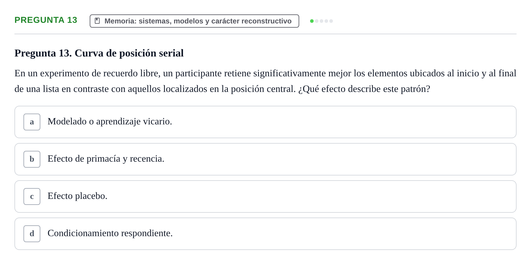 Enunciado: Pregunta 13