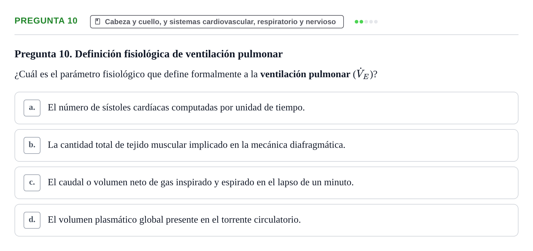 Enunciado: Pregunta 10