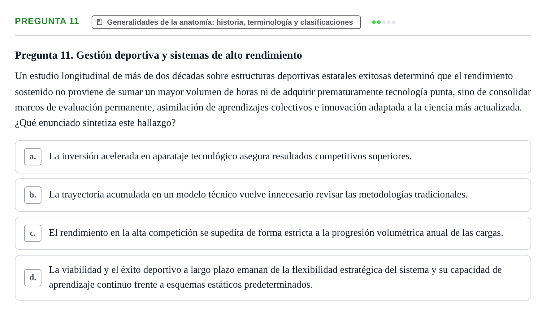 Enunciado: Pregunta 11