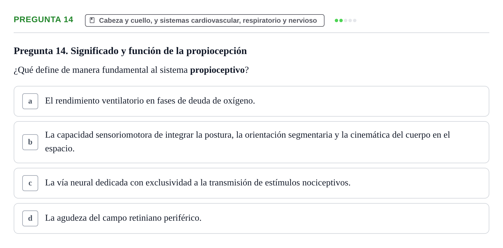 Enunciado: Pregunta 14