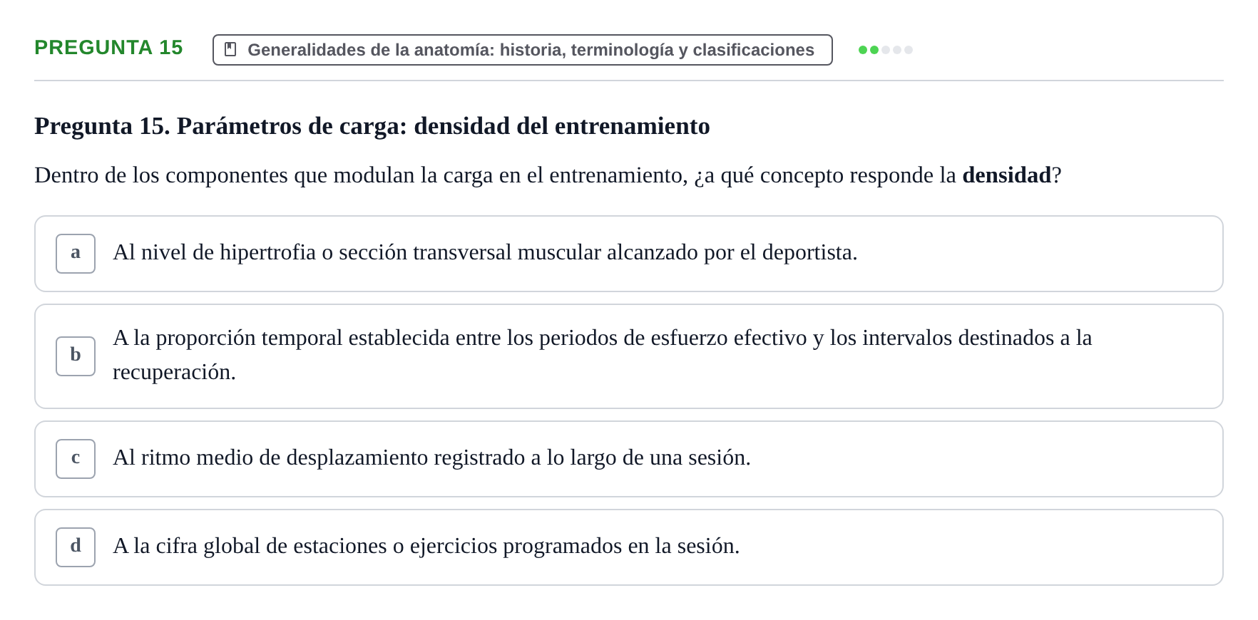 Enunciado: Pregunta 15