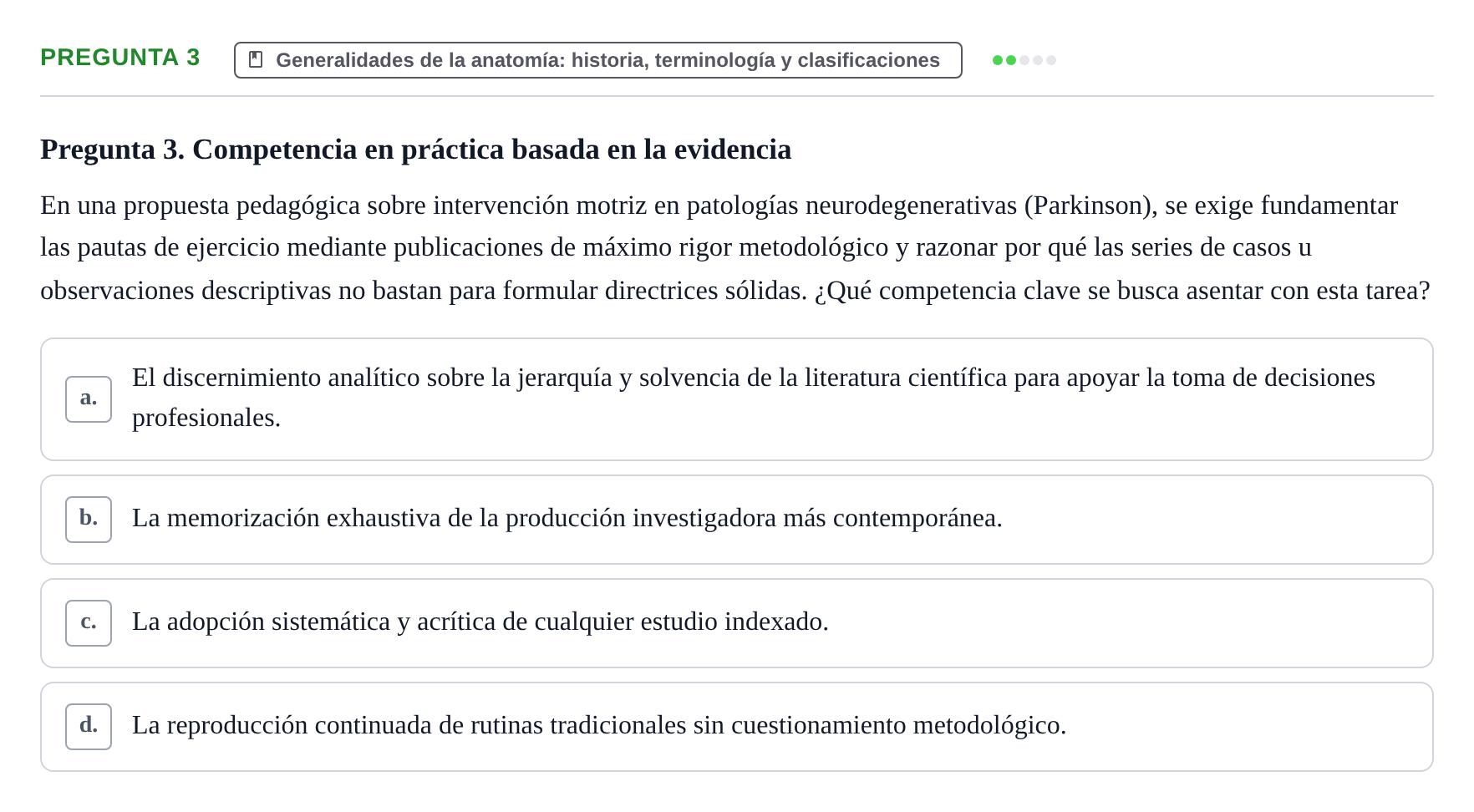 Enunciado: Pregunta 3