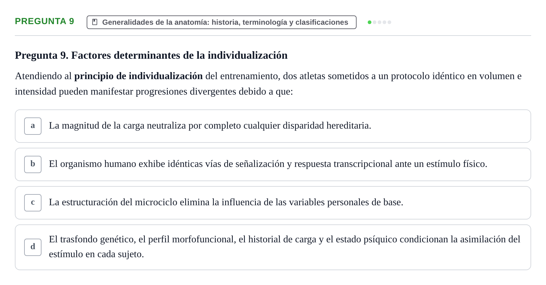 Enunciado: Pregunta 9