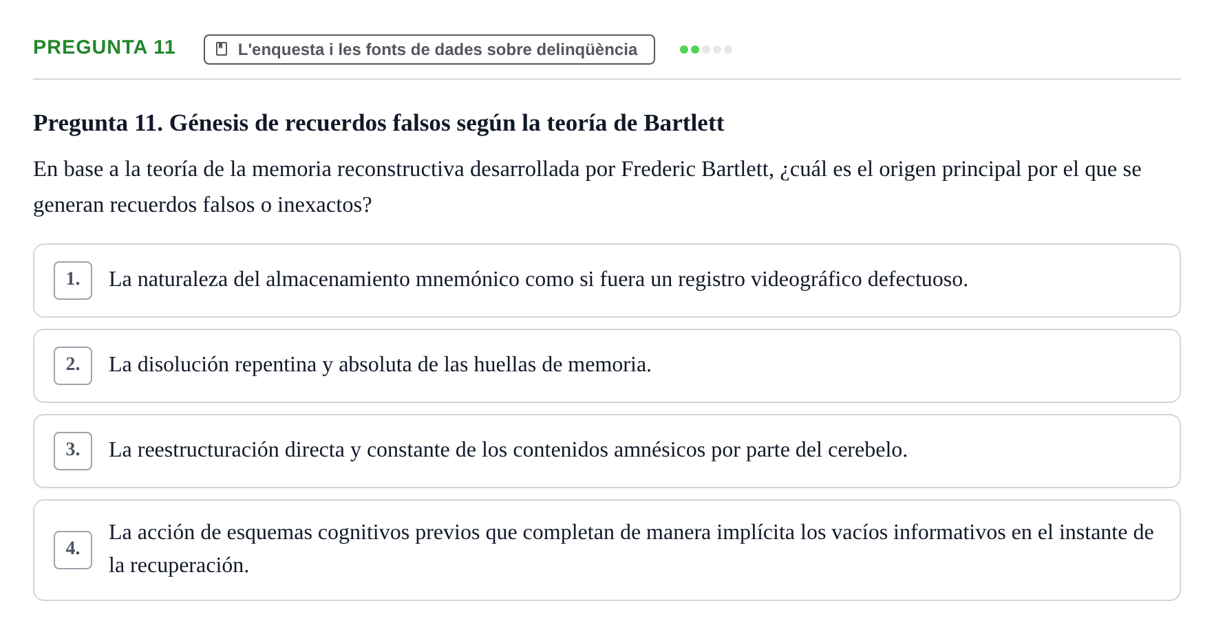 Enunciado: Pregunta 11