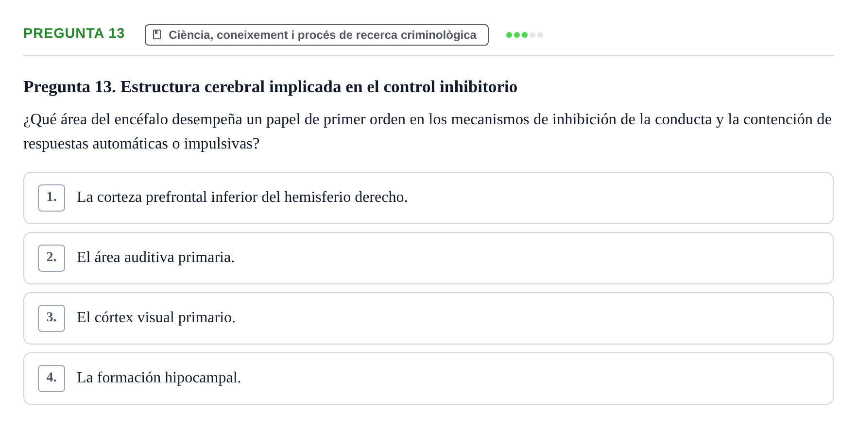 Enunciado: Pregunta 13