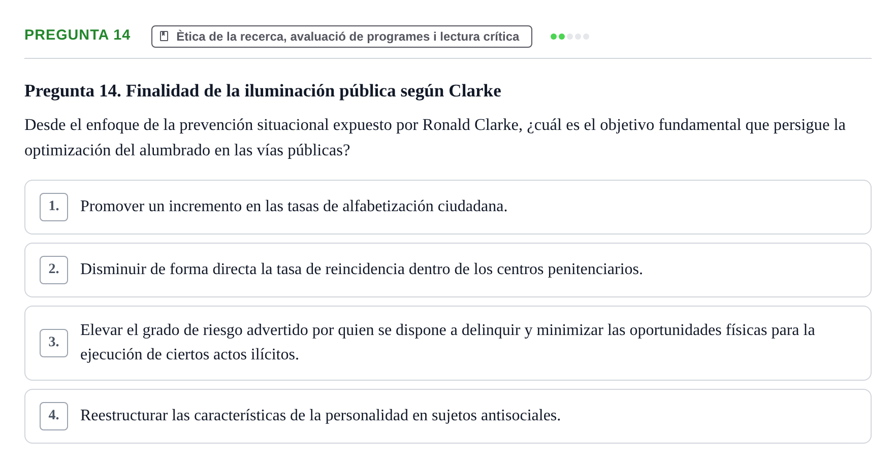 Enunciado: Pregunta 14